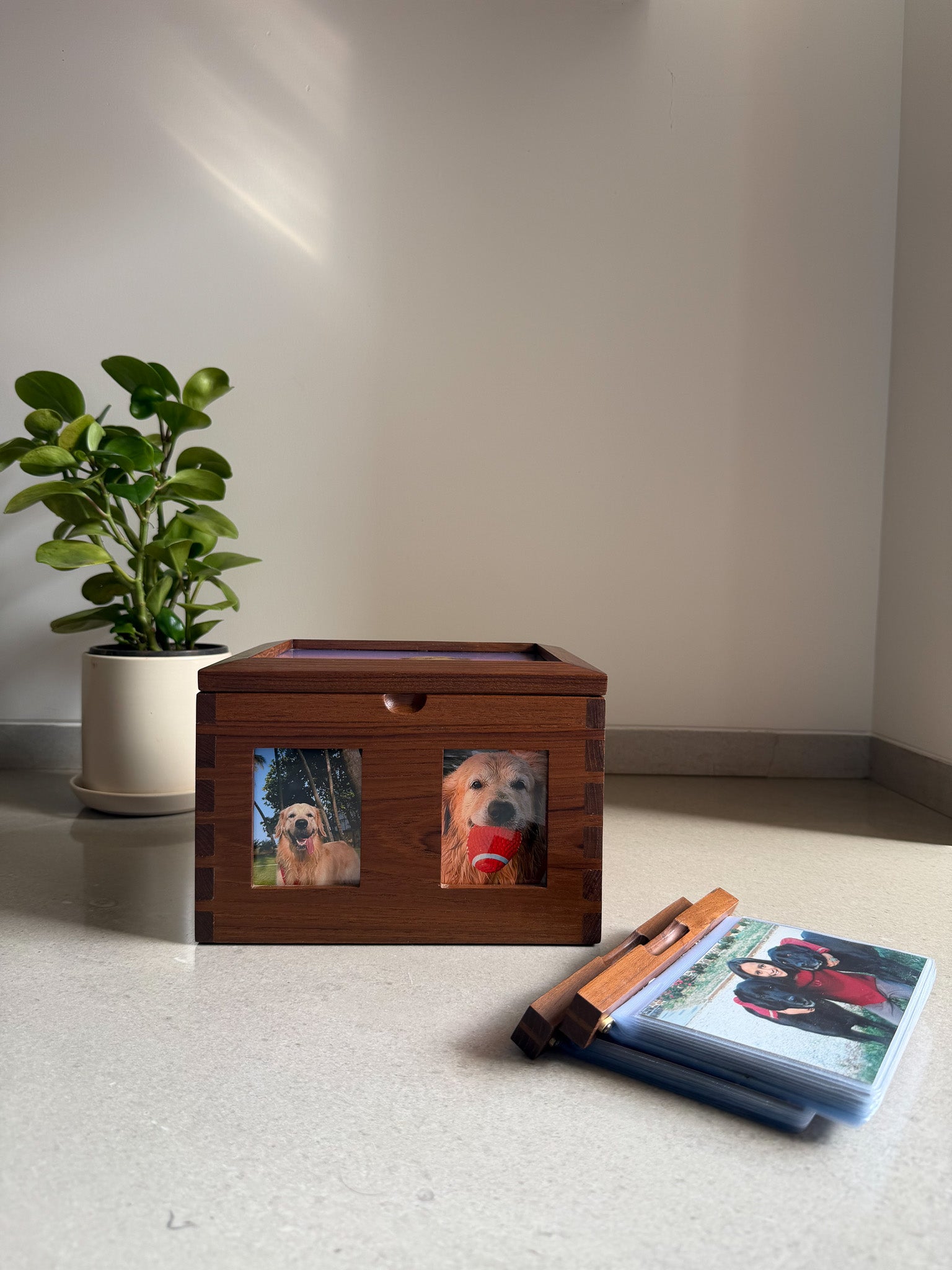 Teakwood Memory Box: Collage