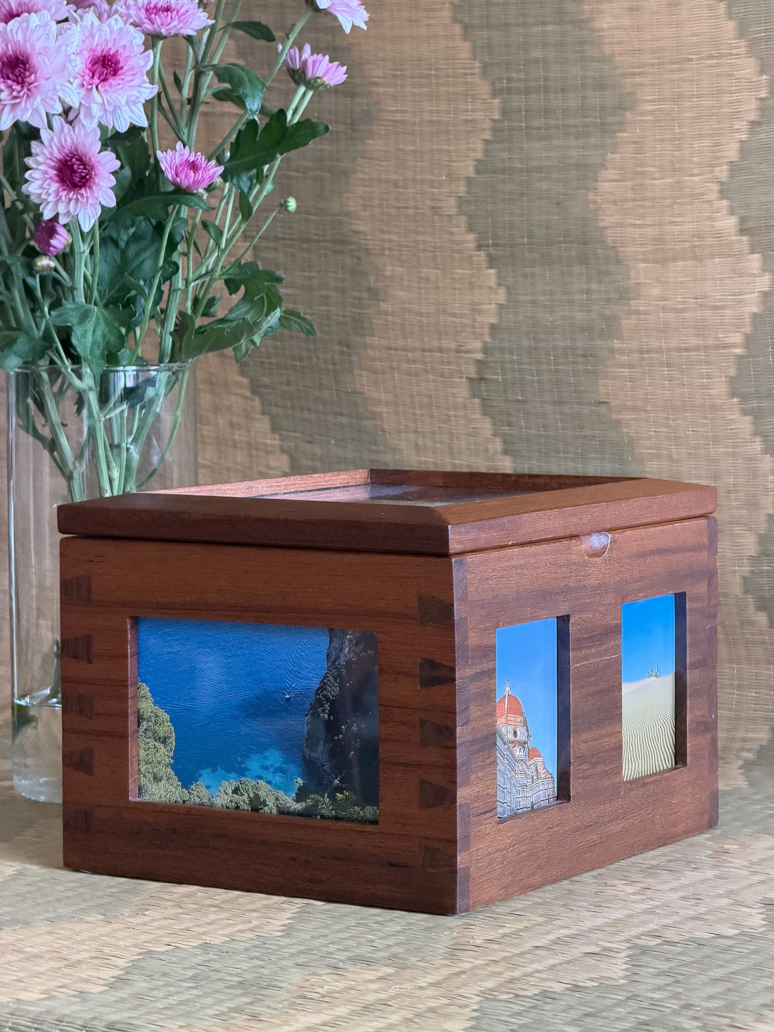 Teakwood Memory Box: Collage