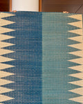 Chevron Floor Mat: Aqua / Indigo
