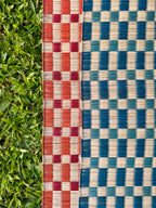 Checked Floor Mat: Red / Orange