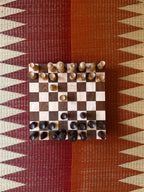 Chevron Floor Mat: Red / Orange