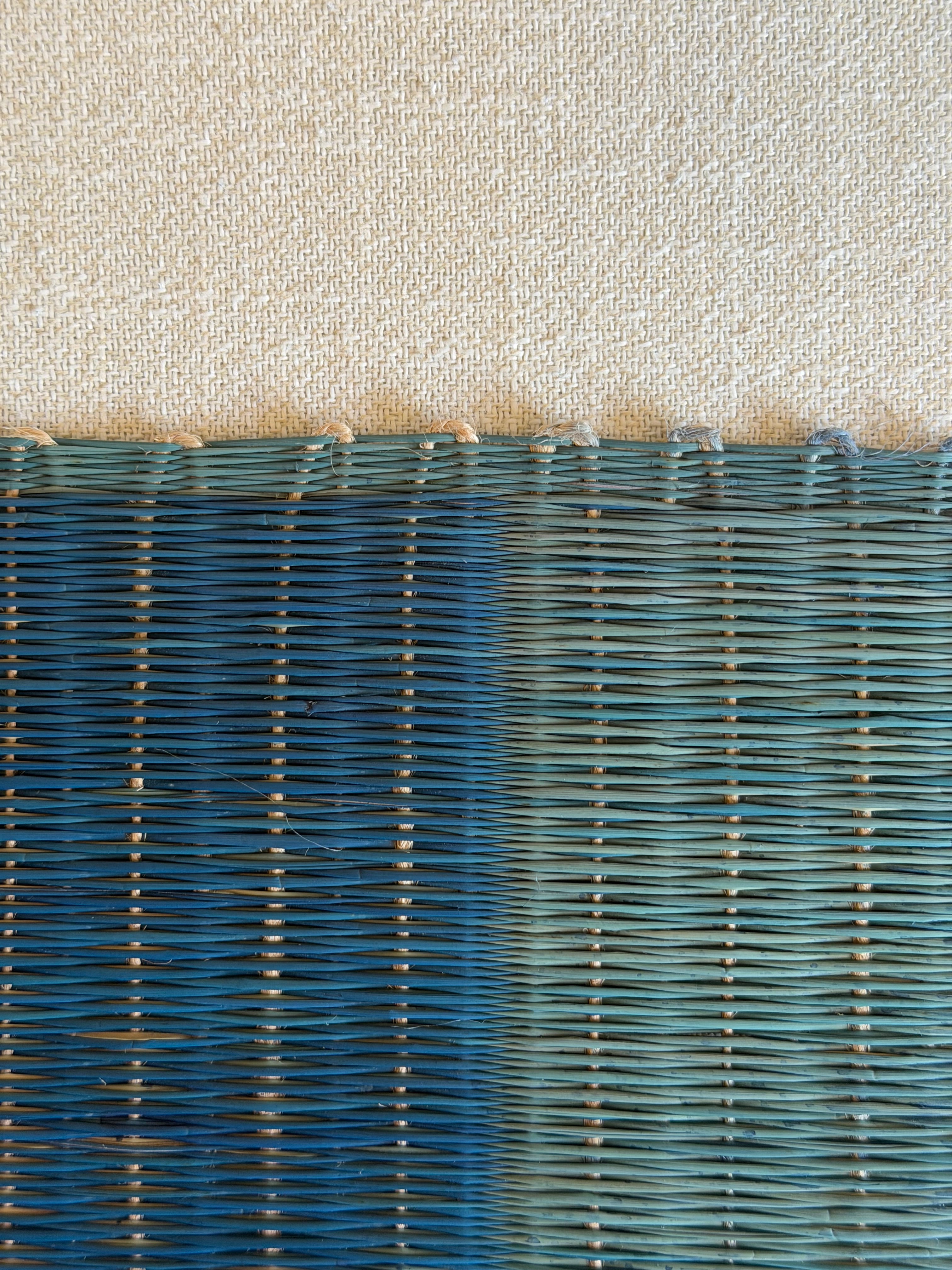 Chevron Floor Mat: Aqua / Indigo
