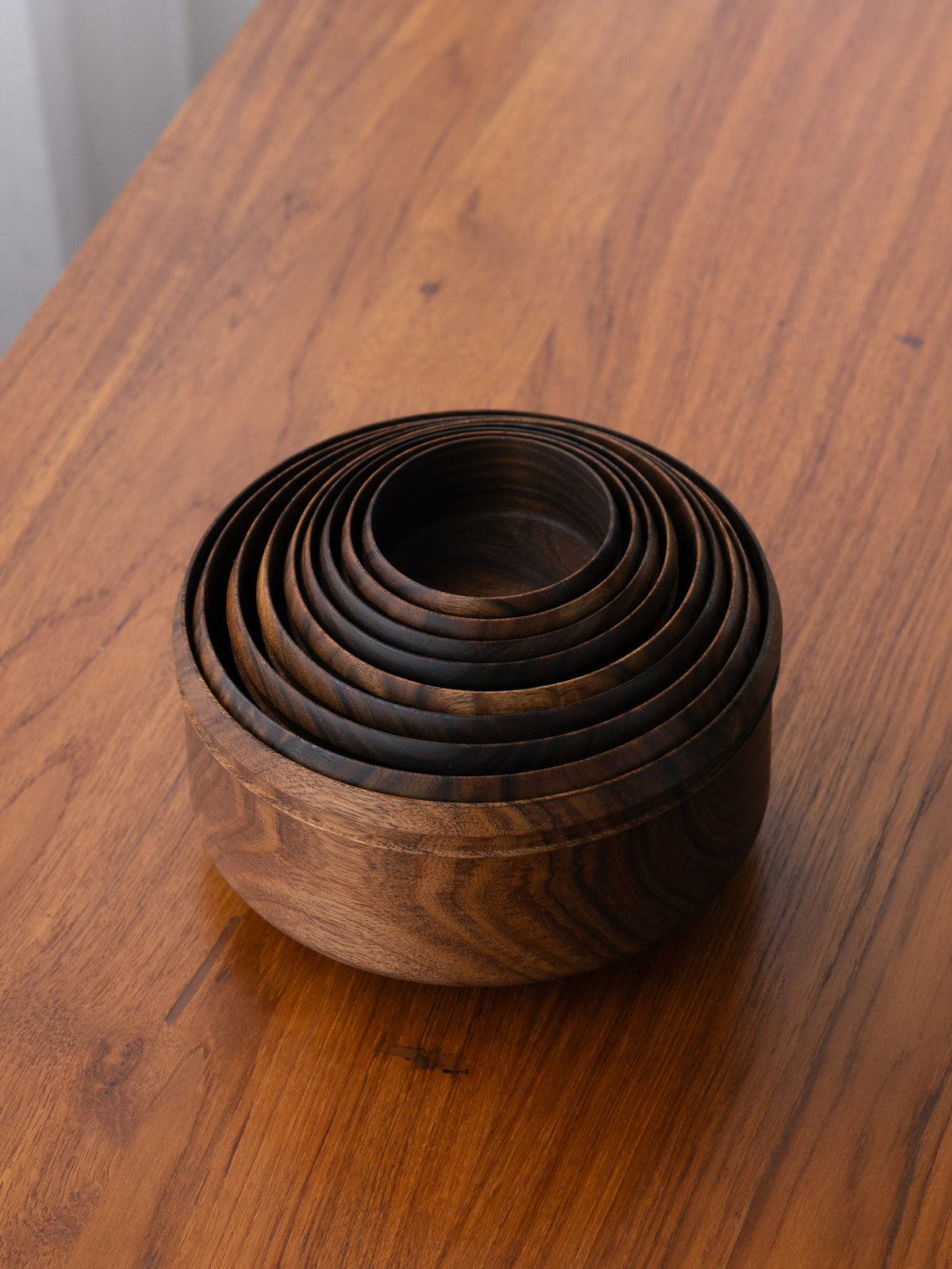 Wooden Nesting Bowls - Set of 9