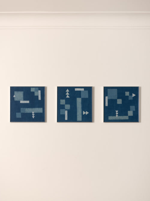 Indigo Study: Single Piece (Set of 3)