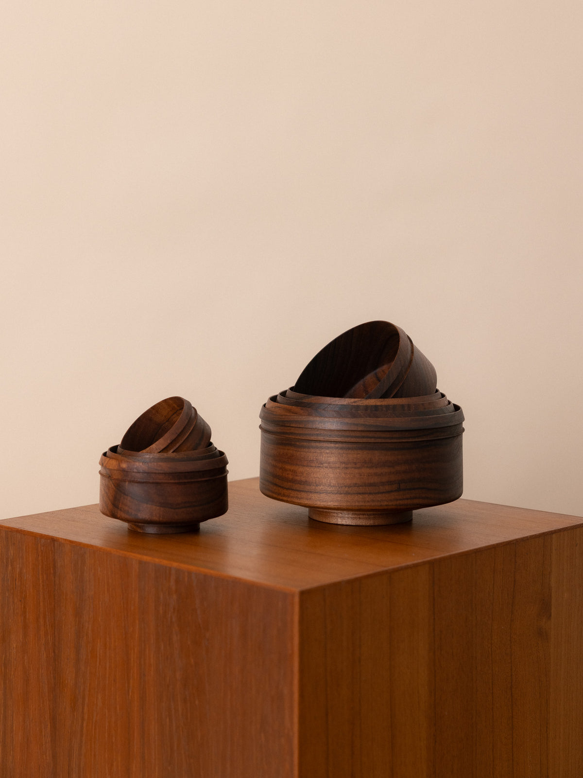 Wooden Nesting Bowls - Set of 9
