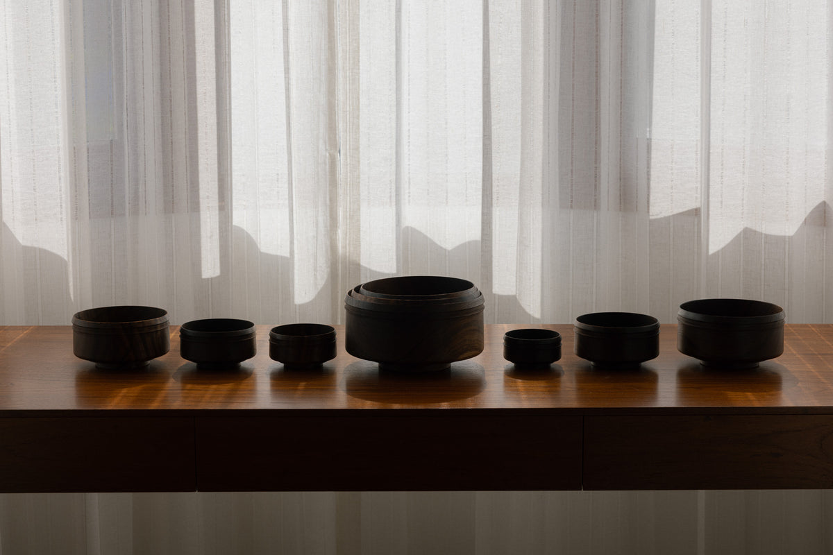Wooden Nesting Bowls - Set of 9
