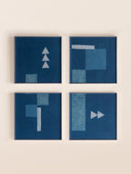 Indigo Study: Set of 4 (C)