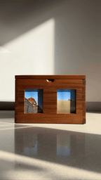 Teakwood Memory Box: Collage